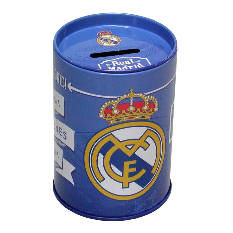 Distribuidor mayorista de Hucha cubilete metal Real Madrid 10cm 4" ¡Hala Madrid!